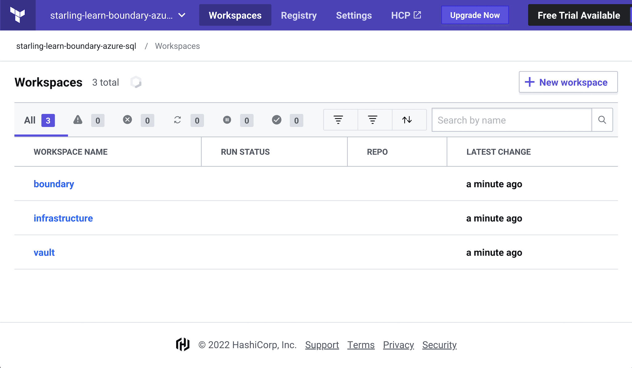 HashiCorp Boundary controller uses Azure Active Directory to authenticate,
worker uses HashiCorp Vault creates database credentials for Boundary
worker